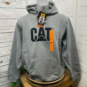 CAT Caterpillar Heavy Machinery Equipment Logo Hoodie Sweatshirt Pullover XXL